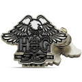 Logotipo de design personalizado Black Eagle Gold Pin Pin Badge Liga de Zinco Pino de Lappel